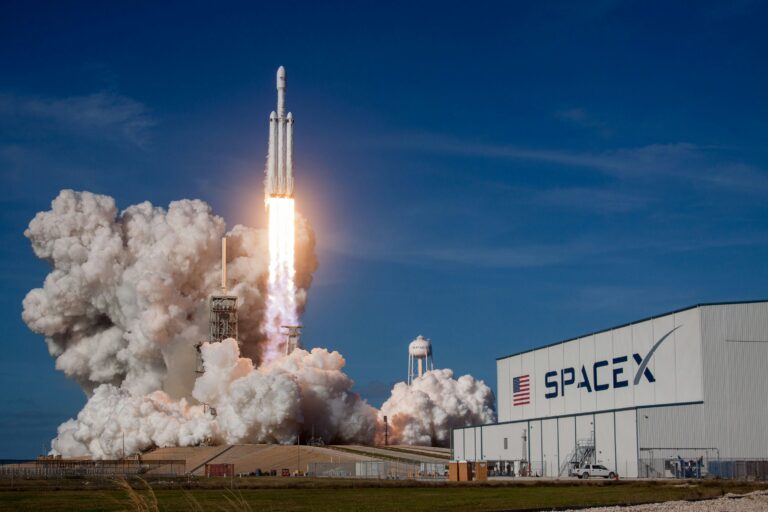 Photo of SpaceX rocket launching
