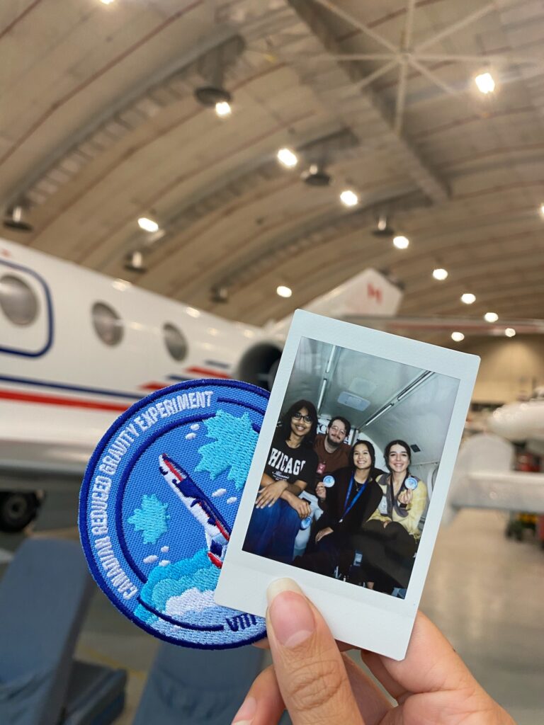 Patch and photo of a photograph of student team