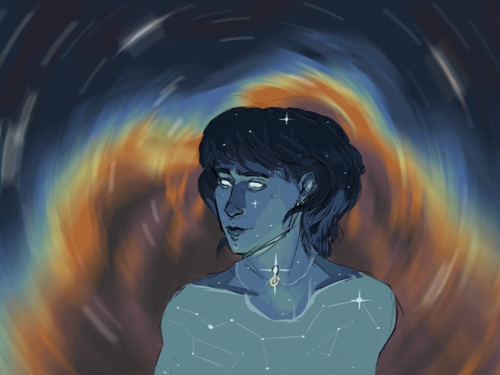 Illustration of space being by author